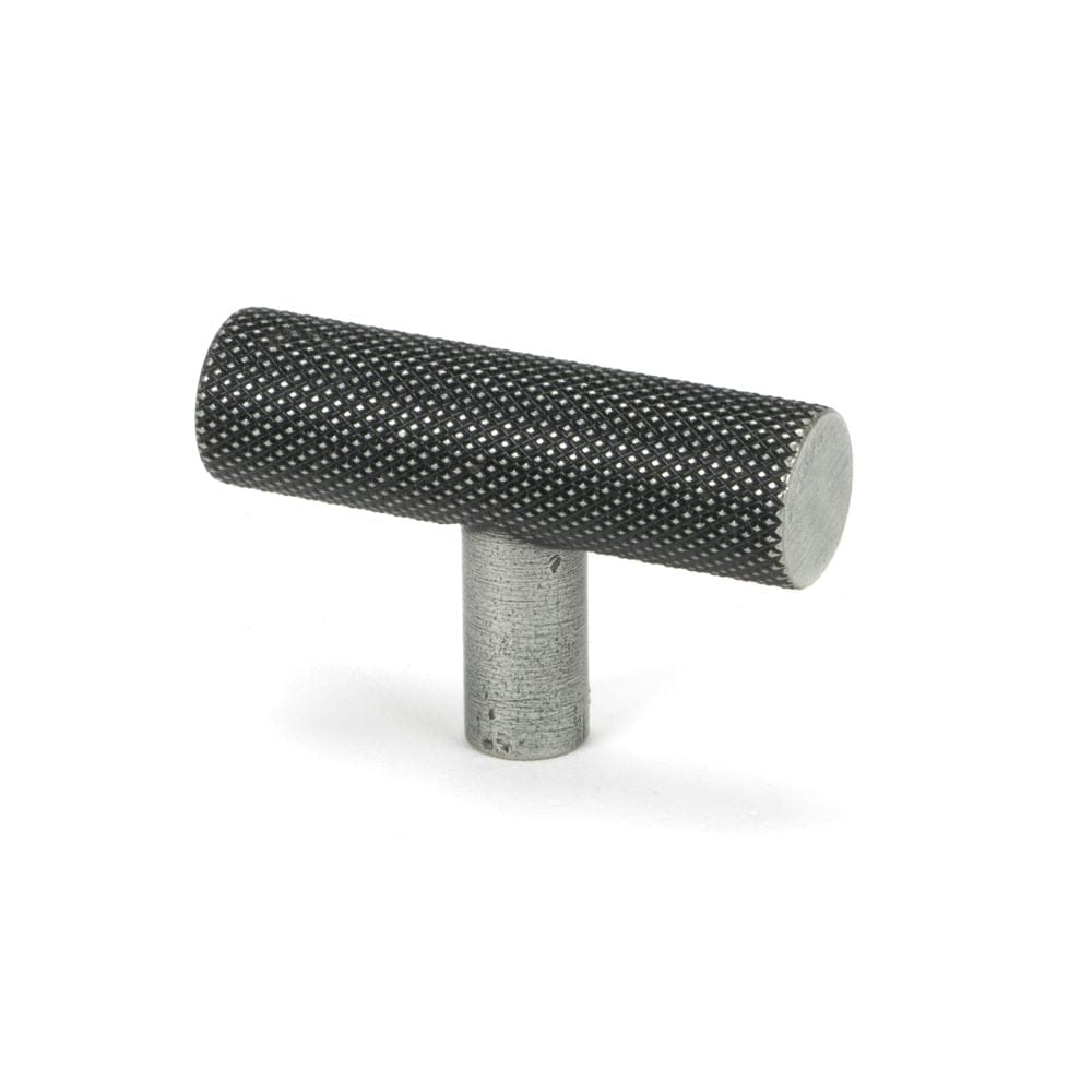 From The Anvil Cabinet Hardware Pewter Patina / Cabinet T-Pulls From The Anvil - Pewter Brompton T-Bar