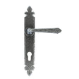 From The Anvil Door Furniture Pewter Patina / Multi Point Lock Set / 92mm c/c From The Anvil - Pewter Cromwell Lever Espag. Lock Set