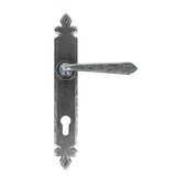 From The Anvil Door Furniture Pewter Patina / Multi Point Lock Set / 92mm c/c From The Anvil - Pewter Cromwell Lever Espag. Lock Set
