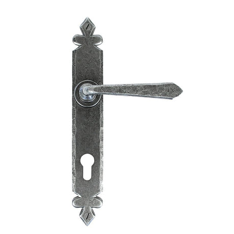 From The Anvil Door Furniture Pewter Patina / Multi Point Lock Set / 92mm c/c From The Anvil - Pewter Cromwell Lever Espag. Lock Set
