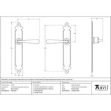 From The Anvil Door Furniture Pewter Patina / Latch Handles From The Anvil - Pewter Cromwell Lever Latch Set