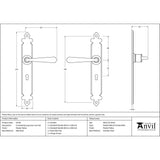 From The Anvil Door Furniture Pewter Patina / Std. Lock Handles From The Anvil - Pewter Cromwell Lever Lock Set