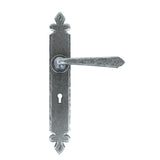From The Anvil Door Furniture Pewter Patina / Std. Lock Handles From The Anvil - Pewter Cromwell Lever Lock Set