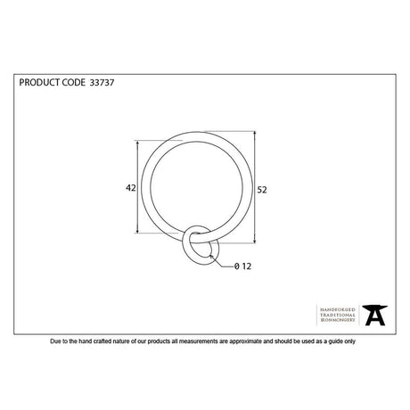 From The Anvil Accessories Pewter Patina / Curtain Rings From The Anvil - Pewter Curtain Ring