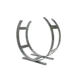 From The Anvil Home & Garden Pewter Patina / Log Holders / Curved Log Holder From The Anvil - Pewter Curved Log Holder - Large