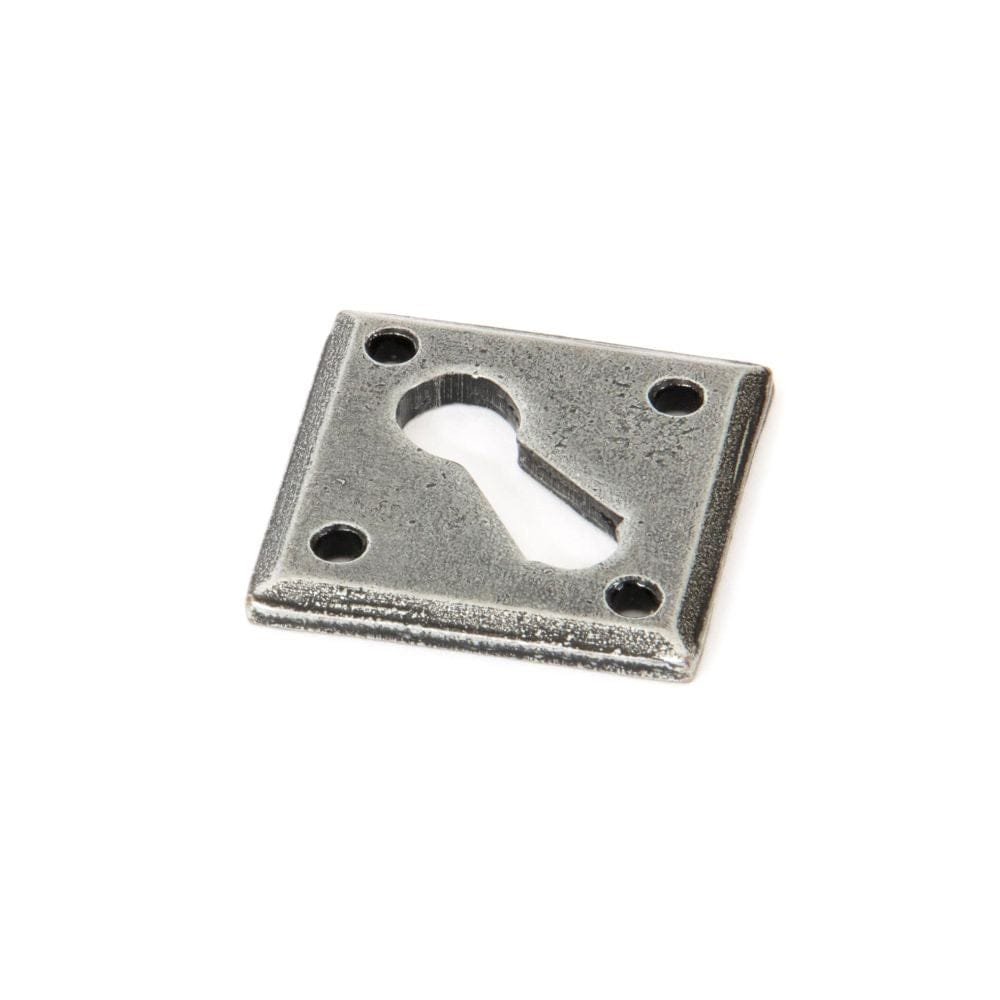 From The Anvil Door Furniture Pewter Patina / Mortice Key Profile Escutcheons From The Anvil - Pewter Diamond Escutcheon