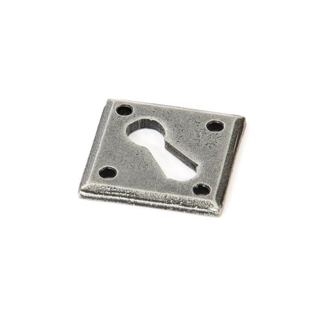 From The Anvil Door Furniture Pewter Patina / Mortice Key Profile Escutcheons From The Anvil - Pewter Diamond Escutcheon