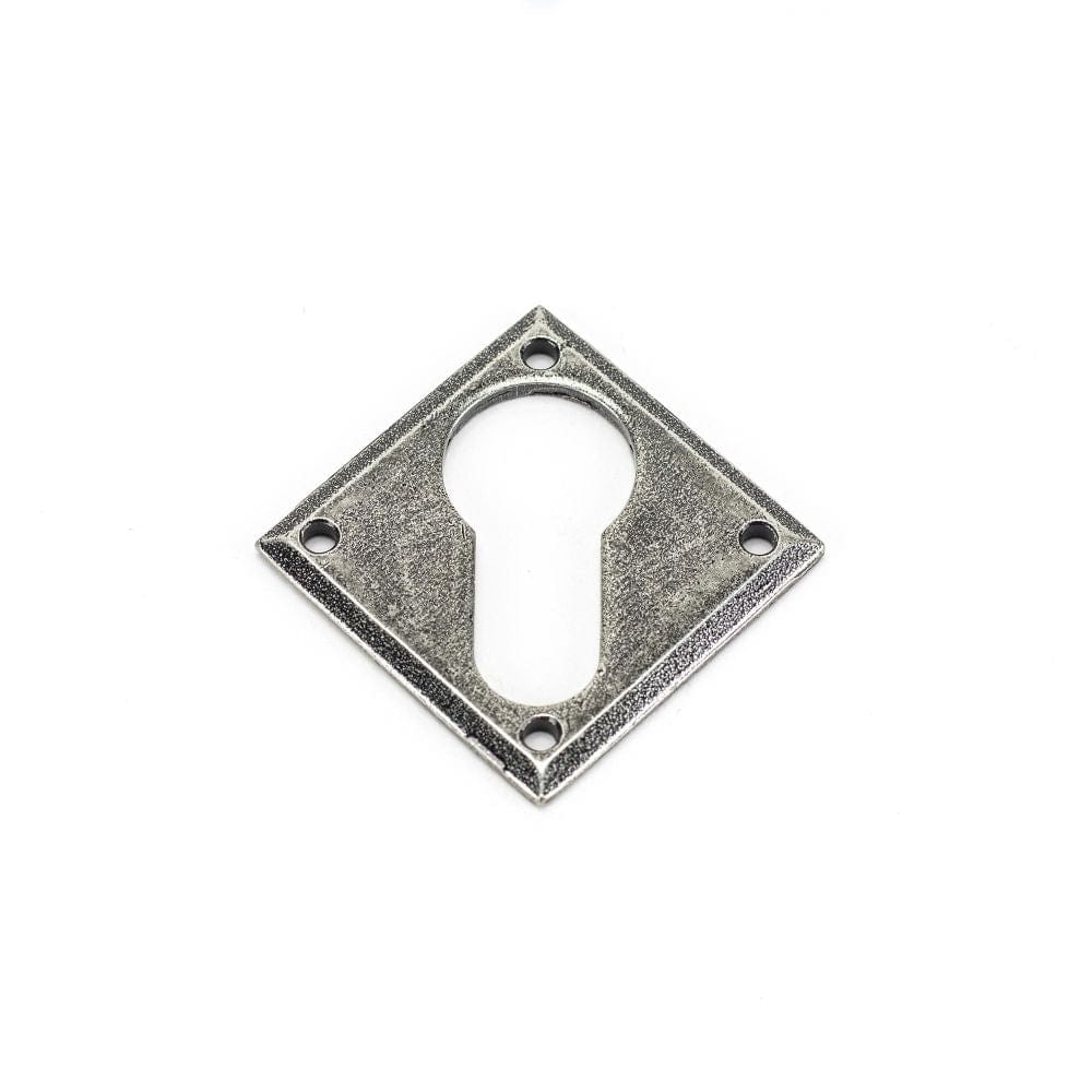 From The Anvil Door Furniture Pewter Patina / Euro Profile Escutcheons From The Anvil - Pewter Diamond Euro Escutcheon