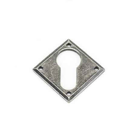 From The Anvil Door Furniture Pewter Patina / Euro Profile Escutcheons From The Anvil - Pewter Diamond Euro Escutcheon