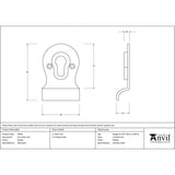 From The Anvil Door Furniture Pewter Patina / Euro Profile Cylinder Pull From The Anvil - Pewter Euro Door Pull