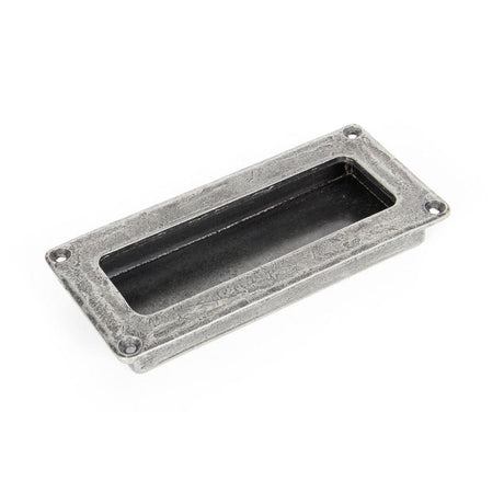 From The Anvil Door Furniture Pewter Patina / Flush Handle / Rectangular From The Anvil - Pewter Flush Handle
