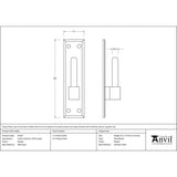 From The Anvil Hinges Pewter Patina / Hinge Accessories From The Anvil - Pewter Frame Hook for 33741 (pair)