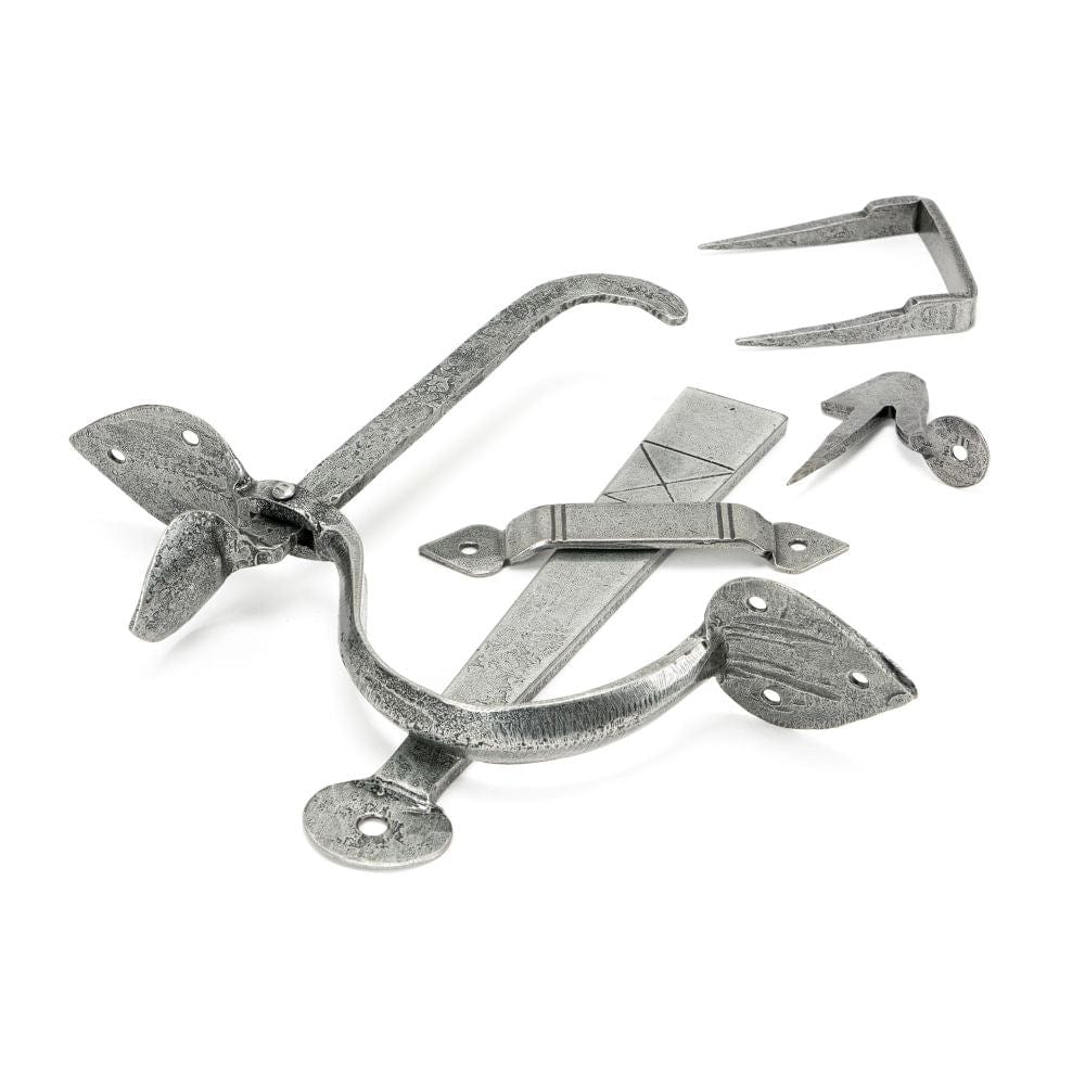 From The Anvil Door Furniture Pewter Patina / Thumb Latch From The Anvil - Pewter Gothic Thumblatch - XL