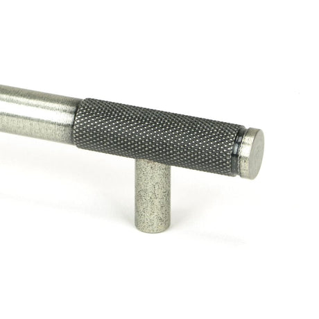 From The Anvil Cabinet Hardware Pewter Patina / Cabinet Pull Handles / Medium From The Anvil - Pewter Half Brompton Pull Handle - Medium