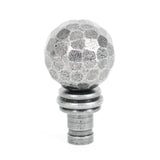 From The Anvil Accessories Pewter Patina / Finials From The Anvil - Pewter Hammered Ball Curtain Finial (pair)