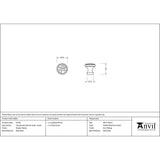 From The Anvil Cabinet Hardware Pewter Patina / Cabinet Knobs / Small From The Anvil - Pewter Hammered Cabinet Knob - Small