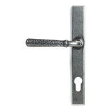 From The Anvil Door Furniture Pewter Patina / Multi Point Lock Set / 92mm c/c From The Anvil - Pewter Hammered Newbury Slimline Espag. Lock Set