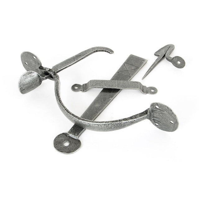 From The Anvil Door Furniture Pewter Patina / Thumb Latch From The Anvil - Pewter Heavy Bean Thumblatch