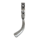 From The Anvil Window Furniture Pewter Patina / Left Hand / Yes From The Anvil - Pewter Large 16mm Peardrop Espag - LH