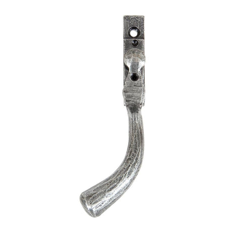 From The Anvil Window Furniture Pewter Patina / Left Hand / Yes From The Anvil - Pewter Large 16mm Peardrop Espag - LH