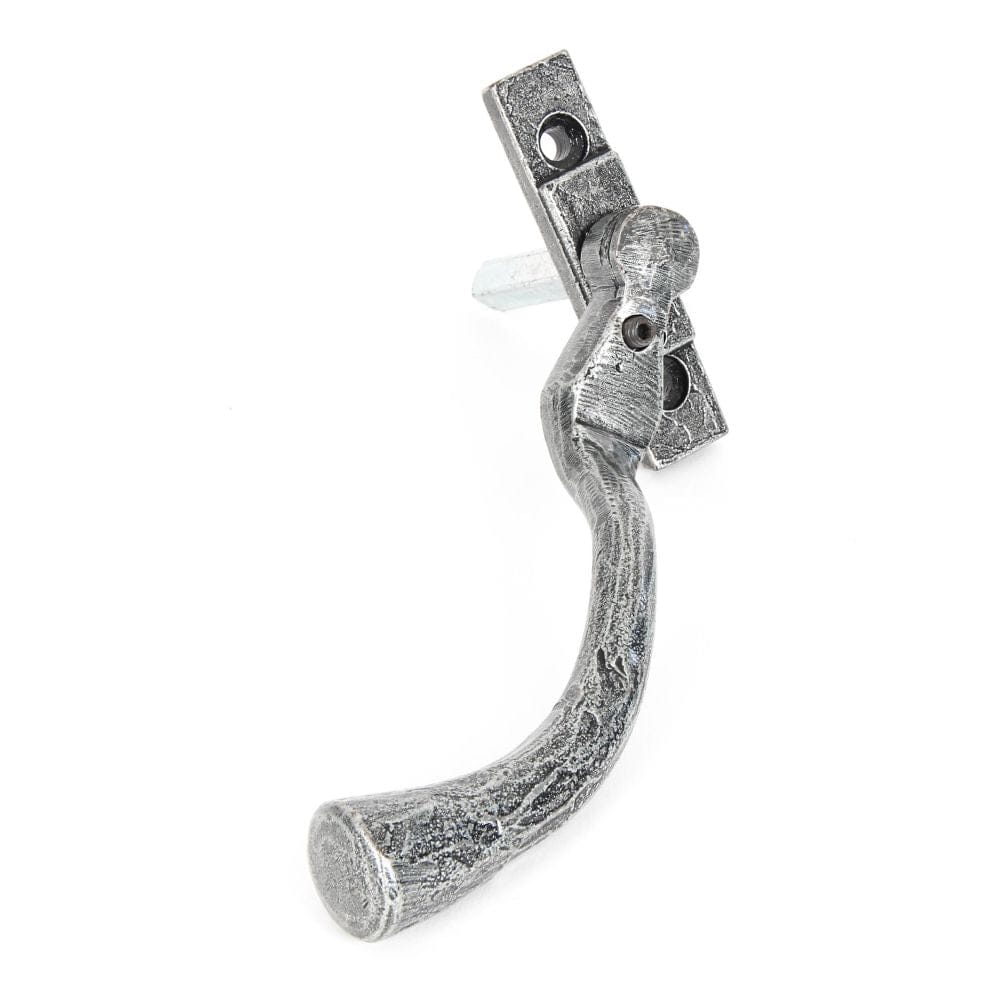 From The Anvil Window Furniture Pewter Patina / Left Hand / Yes From The Anvil - Pewter Large 16mm Peardrop Espag - LH