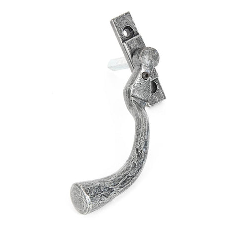 From The Anvil Window Furniture Pewter Patina / Left Hand / Yes From The Anvil - Pewter Large 16mm Peardrop Espag - LH