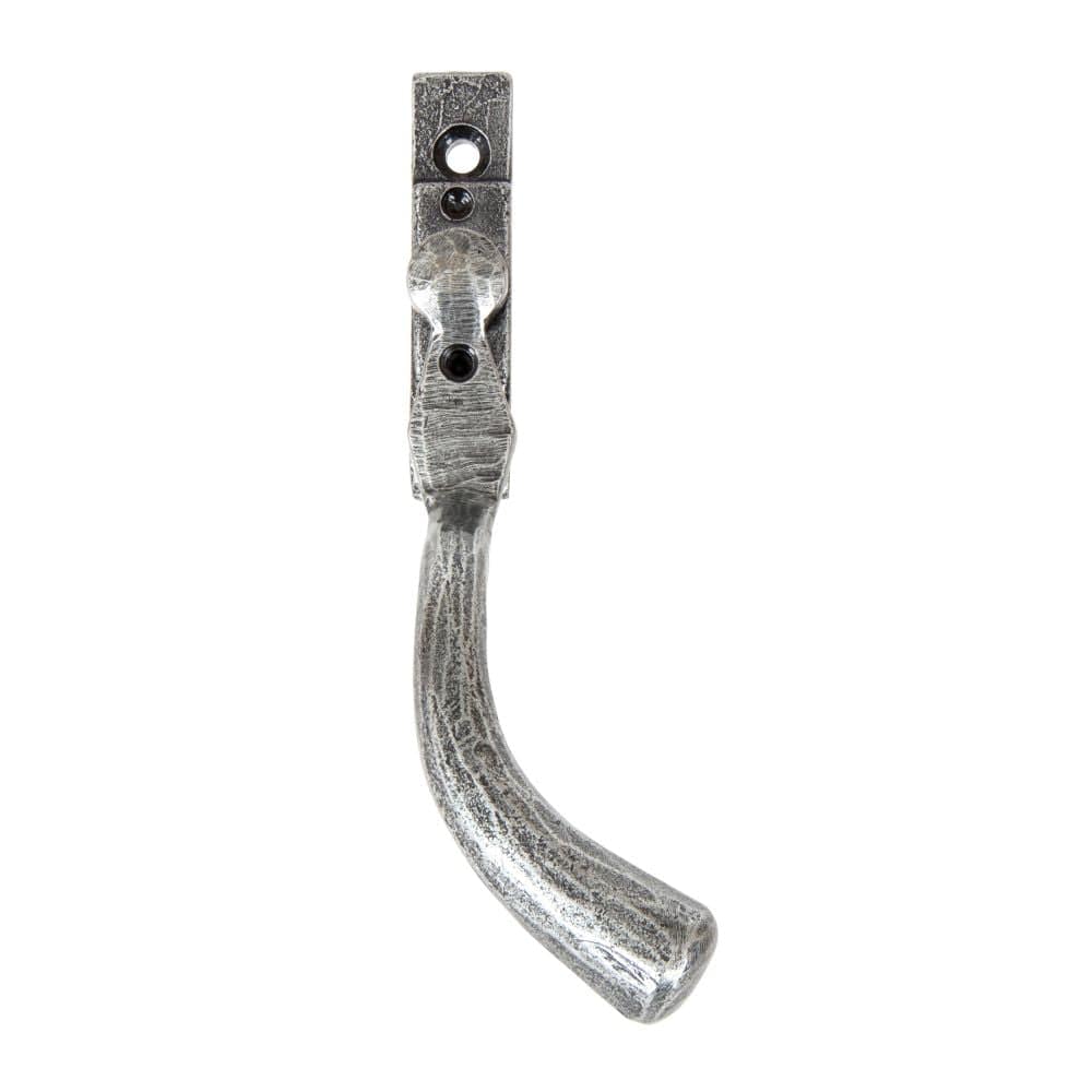 From The Anvil Window Furniture Pewter Patina / Right Hand / Yes From The Anvil - Pewter Large 16mm Peardrop Espag - RH