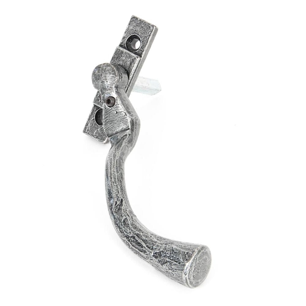 From The Anvil Window Furniture Pewter Patina / Right Hand / Yes From The Anvil - Pewter Large 16mm Peardrop Espag - RH
