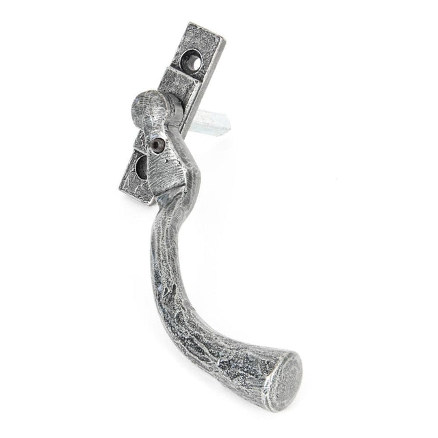 From The Anvil Window Furniture Pewter Patina / Right Hand / Yes From The Anvil - Pewter Large 16mm Peardrop Espag - RH