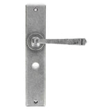 From The Anvil Door Furniture Pewter Patina / Bathroom Lock Handles From The Anvil - Pewter Large Avon Lever Bathroom Set