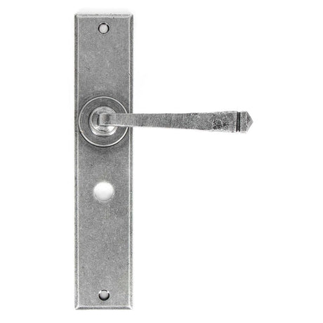 From The Anvil Door Furniture Pewter Patina / Bathroom Lock Handles From The Anvil - Pewter Large Avon Lever Bathroom Set