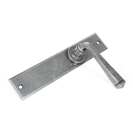 From The Anvil Door Furniture Pewter Patina / Latch Handles From The Anvil - Pewter Large Avon Lever Latch Set