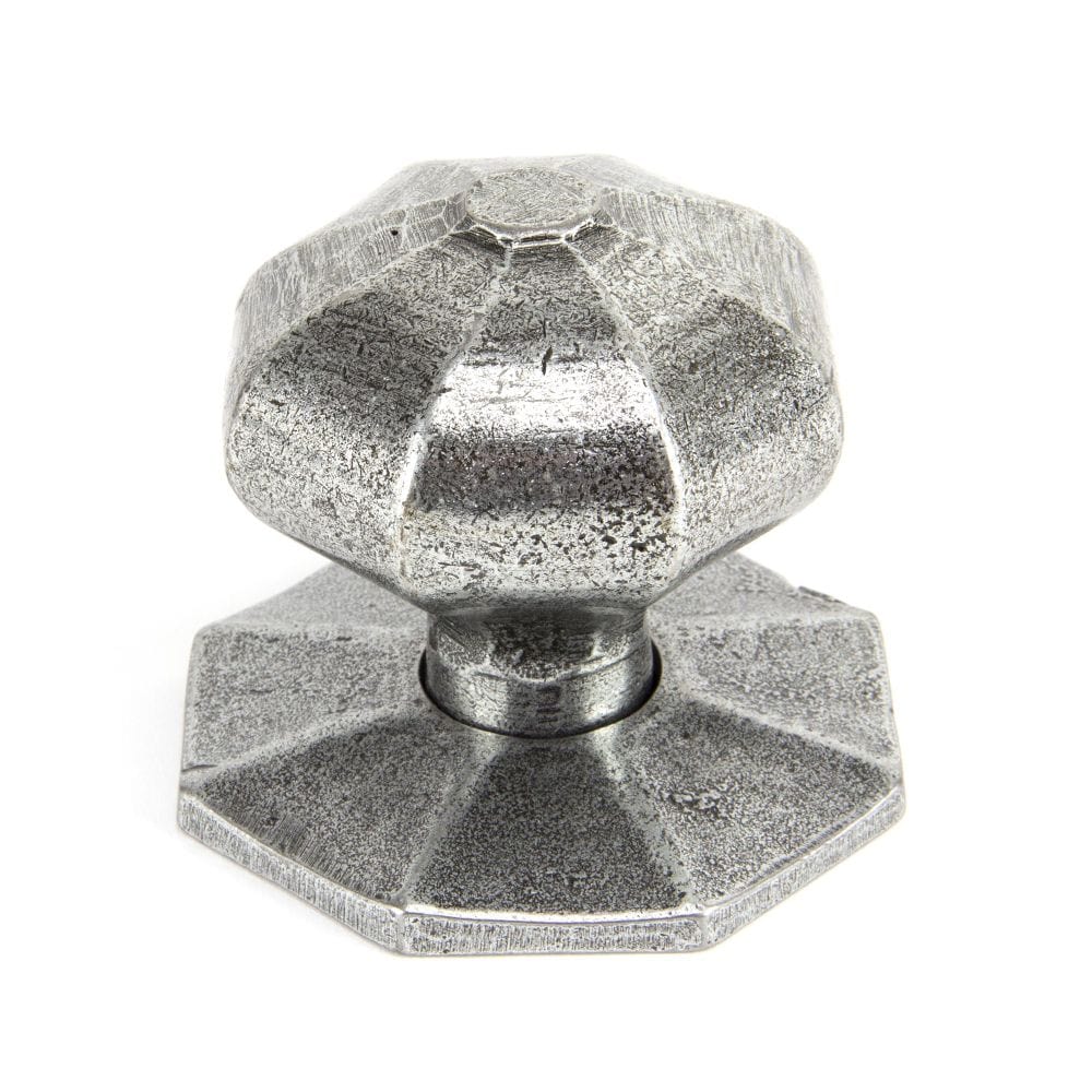 From The Anvil Door Furniture Pewter Patina / Mortice/Rim Knobs From The Anvil - Pewter Large Octagonal Mortice/Rim Knob Set
