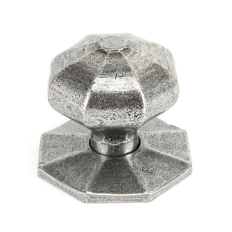 From The Anvil Door Furniture Pewter Patina / Mortice/Rim Knobs From The Anvil - Pewter Large Octagonal Mortice/Rim Knob Set