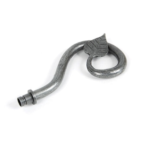 From The Anvil Accessories Pewter Patina / Finials From The Anvil - Pewter Leaf Curtain Finial (pair)