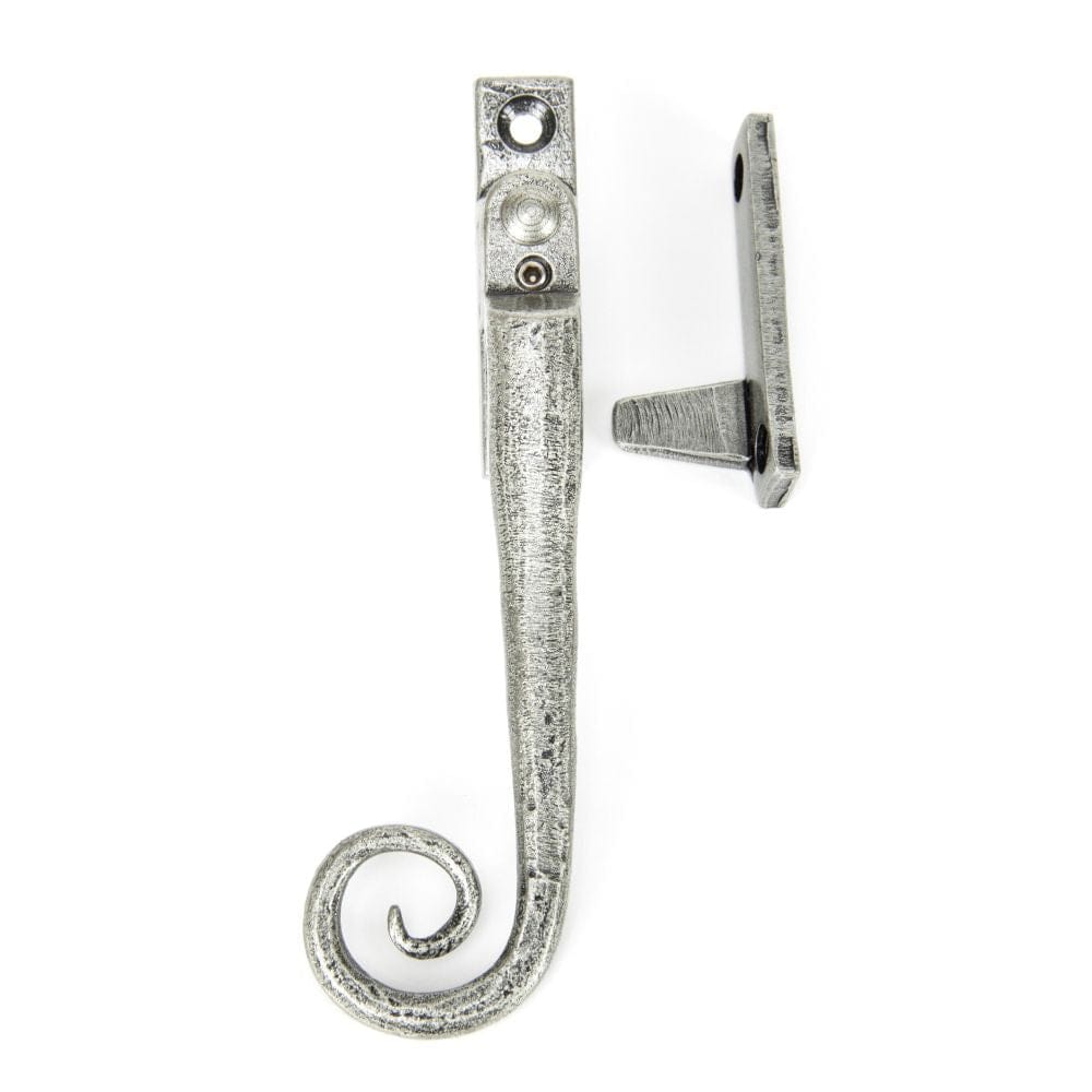 From The Anvil Window Furniture Pewter Patina / Yes / Night Vent From The Anvil - Pewter Locking Night-Vent Monkeytail Fastener - LH
