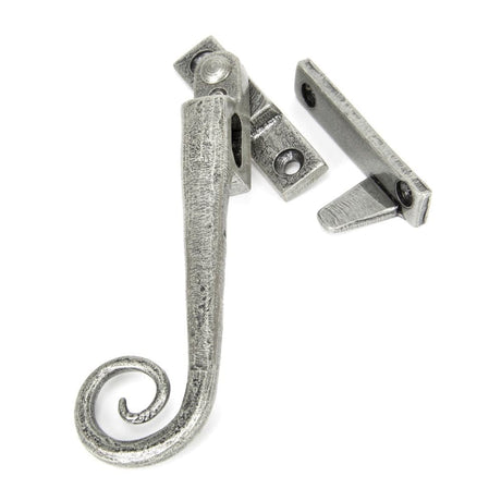 From The Anvil Window Furniture Pewter Patina / Yes / Night Vent From The Anvil - Pewter Locking Night-Vent Monkeytail Fastener - LH