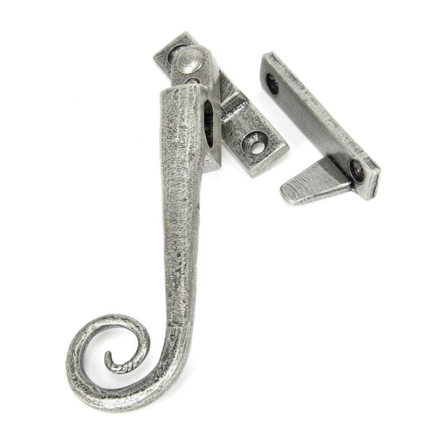From The Anvil Window Furniture Pewter Patina / Yes / Night Vent From The Anvil - Pewter Locking Night-Vent Monkeytail Fastener - LH
