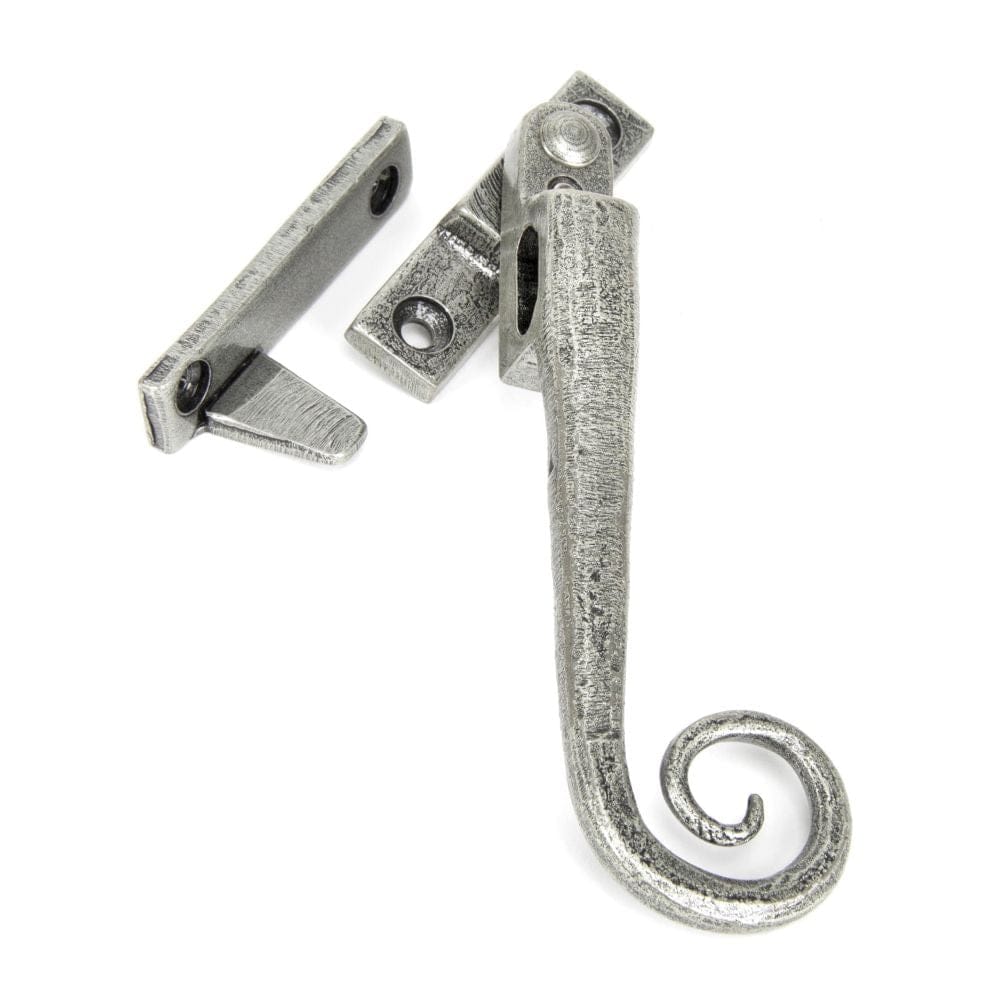 From The Anvil Window Furniture Pewter Patina / Yes / Night Vent From The Anvil - Pewter Locking Night-Vent Monkeytail Fastener - RH