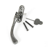 From The Anvil Window Furniture Pewter Patina / Right Hand / Yes From The Anvil - Pewter Locking Peardrop Espag - RH