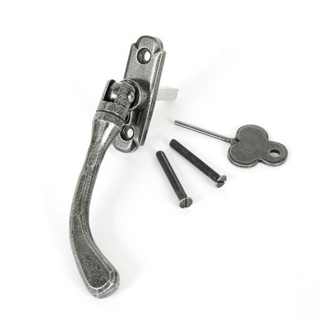 From The Anvil Window Furniture Pewter Patina / Right Hand / Yes From The Anvil - Pewter Locking Peardrop Espag - RH