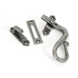 From The Anvil Window Furniture Pewter Patina / Yes / Mortice & Hook Place From The Anvil - Pewter Locking Shepherd's Crook Fastener - RH