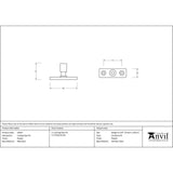 From The Anvil Window Furniture Pewter Patina / Casement Stay Locking Pin From The Anvil - Pewter Locking Stay Pin
