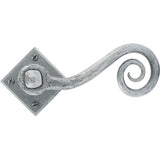 From The Anvil Door Furniture Pewter Patina / Round Rose From The Anvil - Pewter Monkeytail Lever on Rose Set (Diamond)