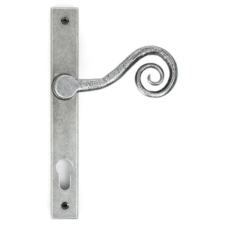 From The Anvil Door Furniture Pewter Patina / Multi Point Lock Set / 92mm c/c From The Anvil - Pewter Monkeytail Slimline Lever Espag. Lock Set - LH