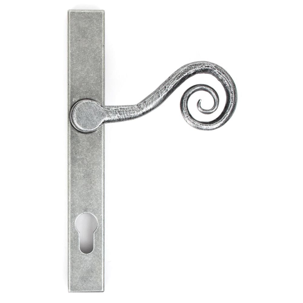 From The Anvil Door Furniture Pewter Patina / Multi Point Lock Set / 92mm c/c From The Anvil - Pewter Monkeytail Slimline Lever Espag. Lock Set - RH