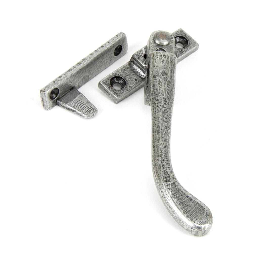 From The Anvil Window Furniture Pewter Patina / Yes / Night Vent From The Anvil - Pewter Night-Vent Locking Peardrop Fastener - RH