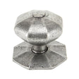 From The Anvil Door Furniture Pewter Patina / Octagonal Centre Door Knob From The Anvil - Pewter Octagonal Centre Door Knob