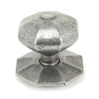 From The Anvil Door Furniture Pewter Patina / Octagonal Centre Door Knob From The Anvil - Pewter Octagonal Centre Door Knob - Internal