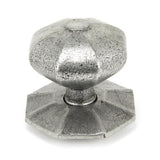 From The Anvil Door Furniture Pewter Patina / Octagonal Centre Door Knob From The Anvil - Pewter Octagonal Centre Door Knob - Internal